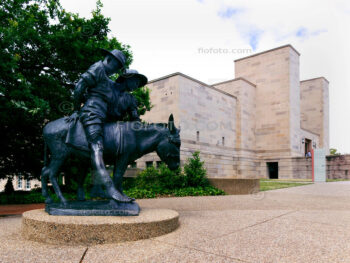 Australian War Memorial, Canberra, ACT, Australia. Statue of Simpson and his donkey.