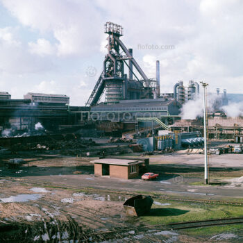 Number 4 blast furnace. British Steel, Port Talbot, South Wales, UK. Photo circa. 1977.