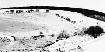 Winter snow covered landscapes. Bannau Brycheiniog (Brecon Beacons) National Park, South Wales, UK. Late 1980s.