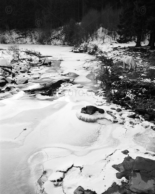 Landscape photograph. Winter snow covered landscapes. Bannau Brycheiniog (Brecon Beacons) National Park, South Wales, UK.